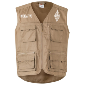 Chaleco con indicativo y logo de URE