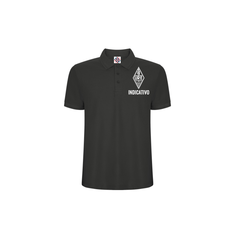 Polo con indicativo y logo de URE