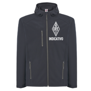 Chaqueta softshell con indicativo y logo de URE