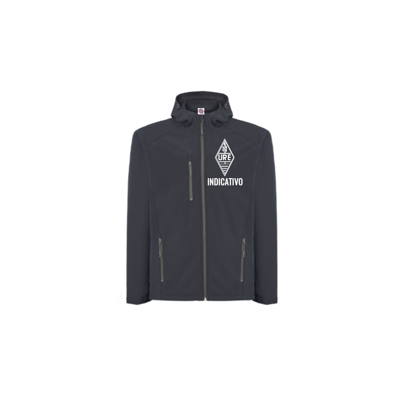 Chaqueta softshell con indicativo y logo de URE